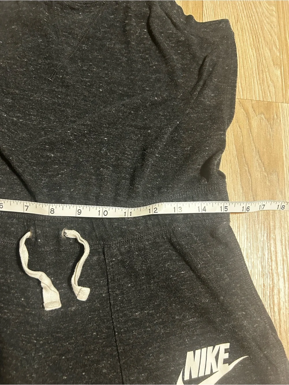 Nike Charcoal Sleeveless Drawstring Romper with White Logo